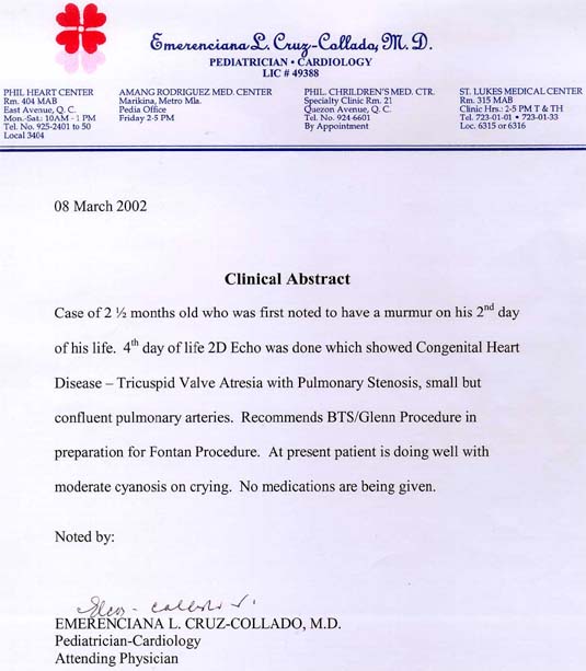 Eldwin Jon Balino, Clinical Abstract