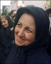 Shirin Ebadi, Iran, 56-year-old lawyer and human rights activist.